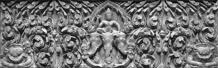 Lintel of Wat Phou Champasak by Asienreisender